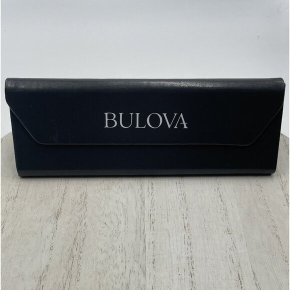Bulova Other - BULOVA Eyeglasses /Sunglasses Case Hard Collapsible Triangular Shell Gray